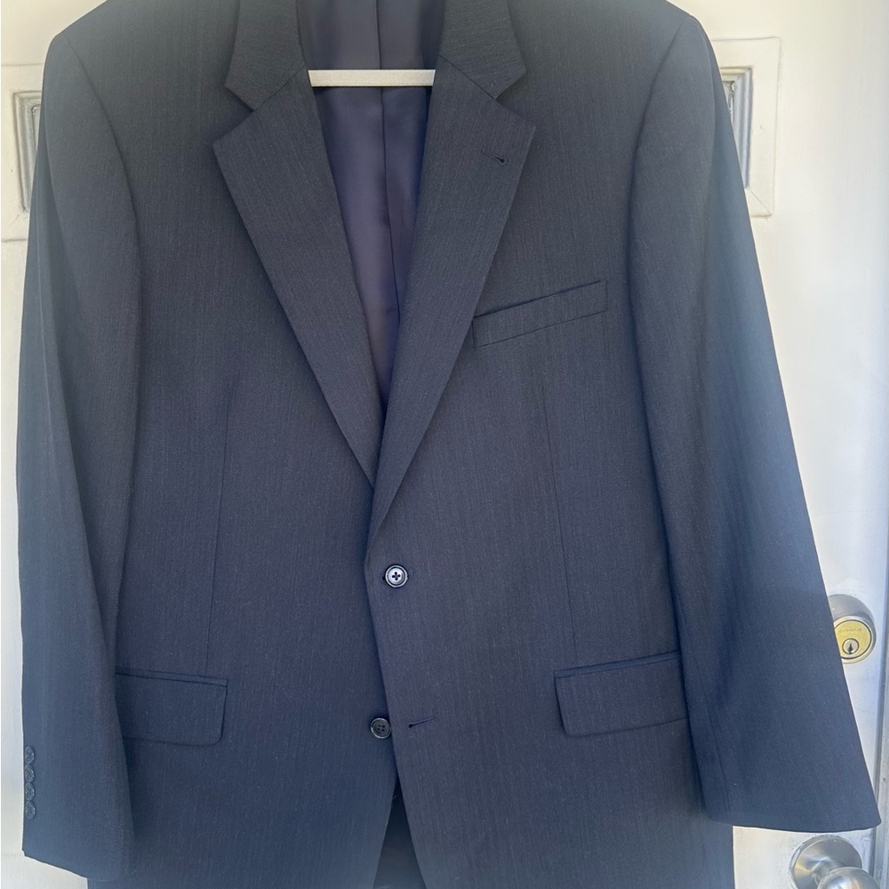Deep Navy Tone on Tone Striped Sport Coat Jos. A Bank